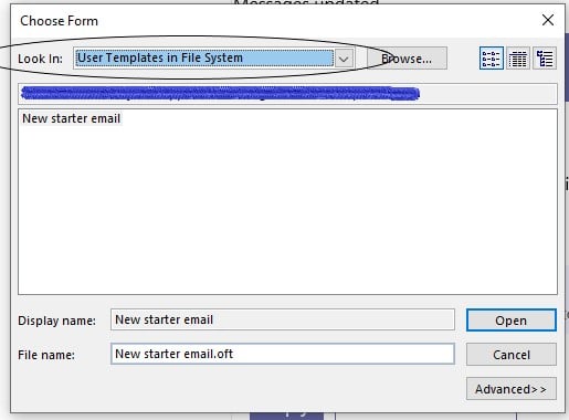 How to create an email template in Outlook